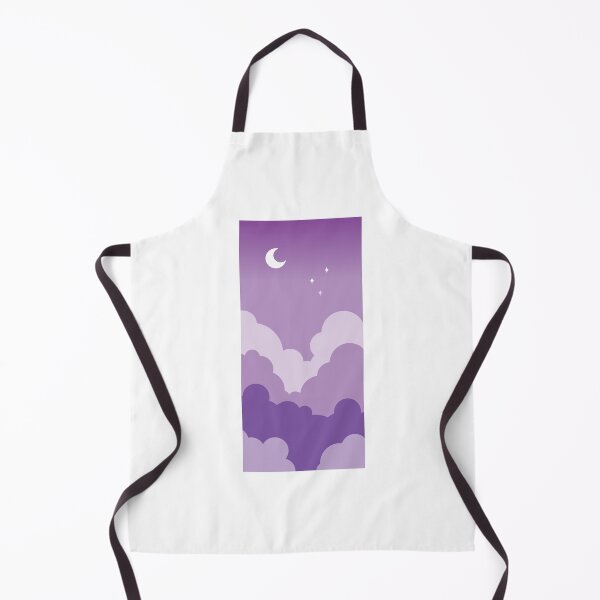 Item preview, Purple Sky with Moon and Clouds Vertical designed and sold by Urla-Designs.