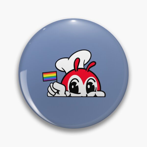 Item preview, JOLLIBEE PEEKING GAY PRIDE FLAG FILIPINO BACK PRINT   designed and sold by Shirtcasms.