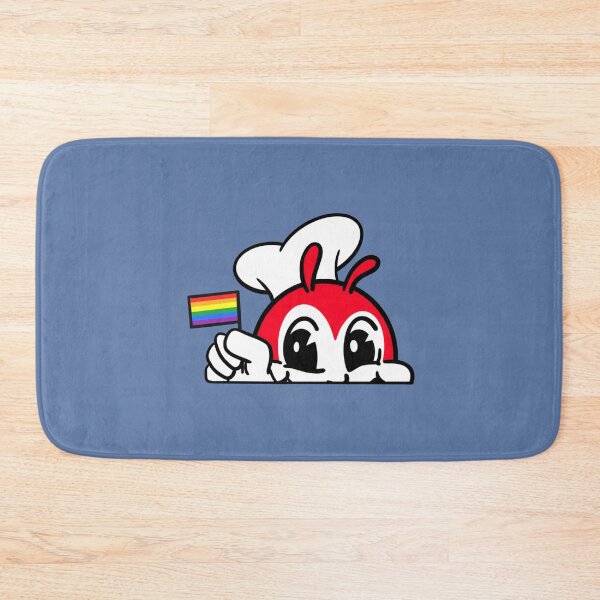 Item preview, JOLLIBEE PEEKING GAY PRIDE FLAG FILIPINO BACK PRINT   designed and sold by Shirtcasms.