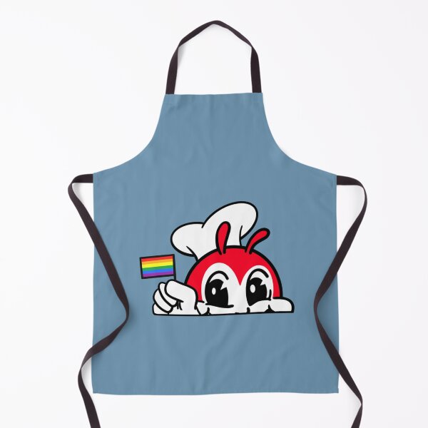 Item preview, JOLLIBEE PEEKING GAY PRIDE FLAG FILIPINO BACK PRINT   designed and sold by Shirtcasms.