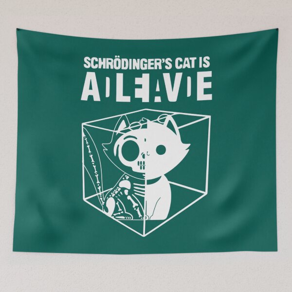 Item preview, Schrodinger’s Cat, Funny Science Cat Dead And Alive   designed and sold by HelloHKW.