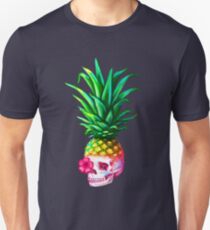 Ananas-Schädel Unisex T-Shirt