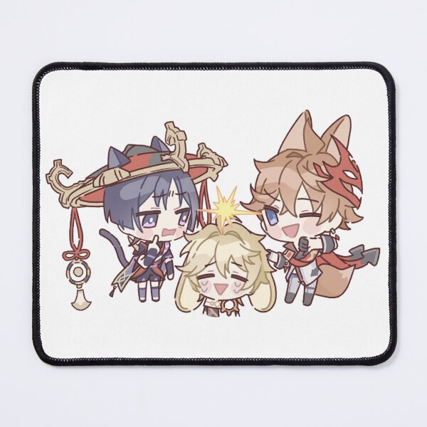 Item preview, Genshin Impact Chibi Scaramouche, Childe, and Aether  designed and sold by NewEraMutant.