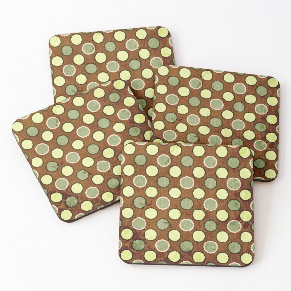 Item preview, Vintage Retro Polkadot Brown Pattern designed and sold by MyArt23.