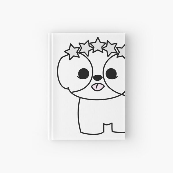 Shih Tzu Puppy with Star Crown Hardcover Journal