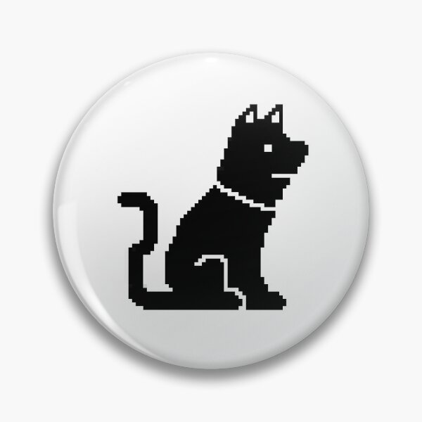 Item preview, Dog sitting pixel art designed and sold by Amilaz.