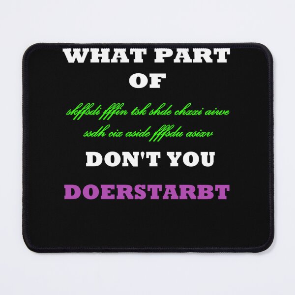 Item preview, Garbled Language Doerstarbt designed and sold by CASONBRANTLEY.