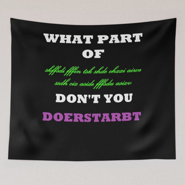 Item preview, Garbled Language Doerstarbt designed and sold by CASONBRANTLEY.