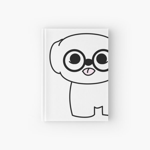 Shih Tzu Puppy with Glasses Hardcover Journal