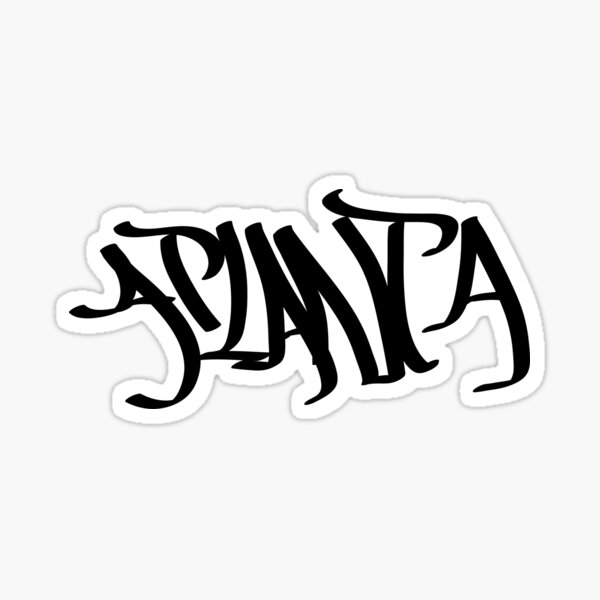 "Atlanta Graffiti Tag" Sticker for Sale by SamuelMolina Redbubble