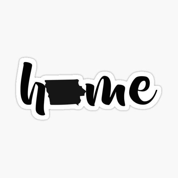 Iowa State Home Sticker