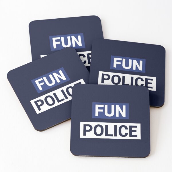 Item preview, FUN POLICE | Funny Party Novelty Saying designed and sold by Delightfully Cynical.