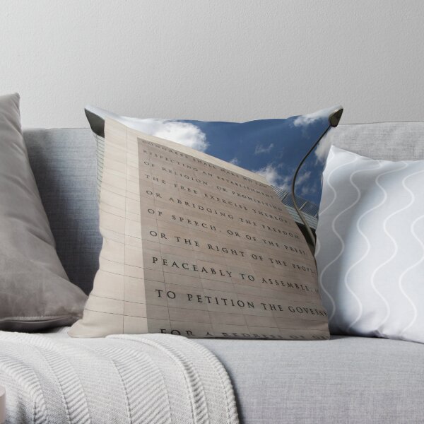 The Newseum Throw Pillow