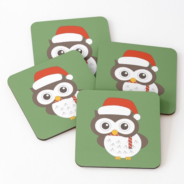 Artikelvorschau, Grüne Weihnachten Curious Mr. Owl Digital Art | Weihnachtsspecial | Melanie Jensen Illustrationen entworfen und verkauft von Melanie Jensen.