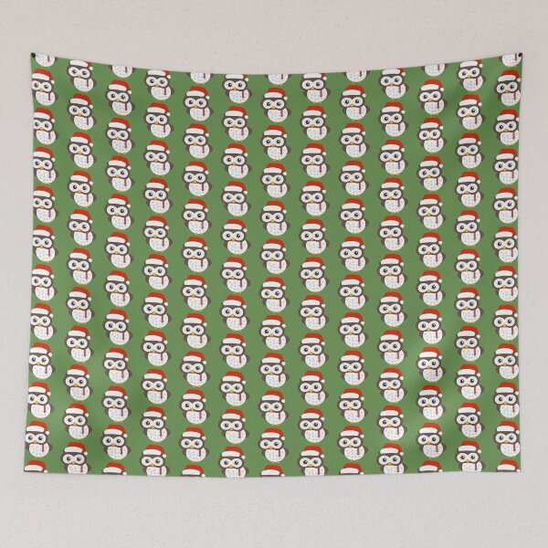 Item preview, Green Christmas Curious Mr. Owl Digital Art | Christmas Special | Melanie Jensen Illustrations designed and sold by Melanie Jensen.