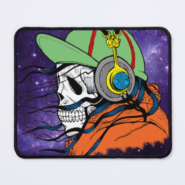 Item preview, Hipster skull headphones universe background designed and sold by RichTeeDesigns.