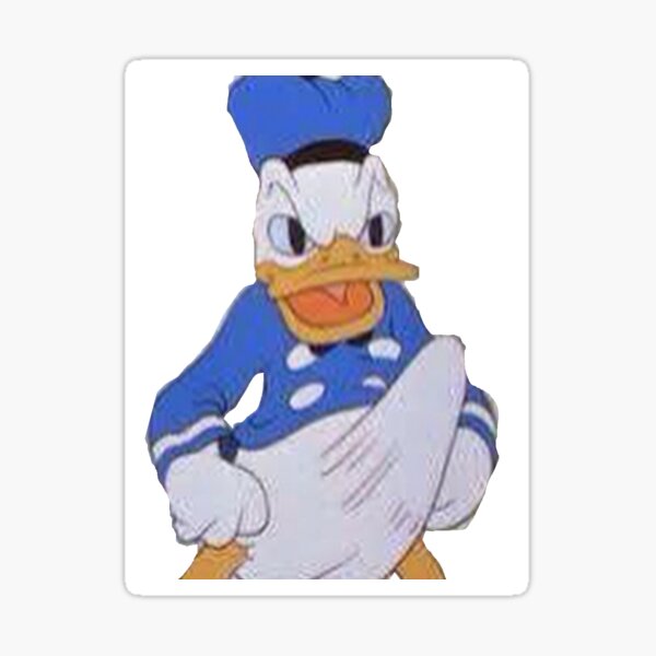 donald duck erection / boner Sticker