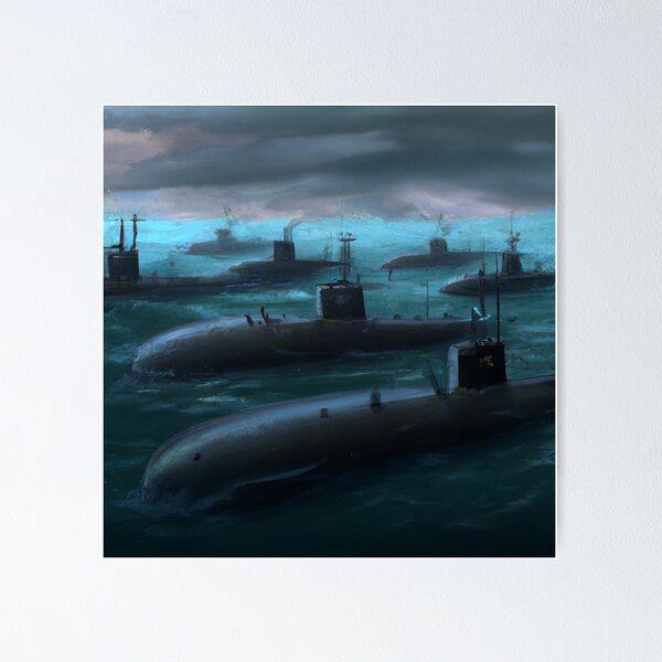 Item preview, A Fleet of Submarines designed and sold by Parag's Travel Shop.