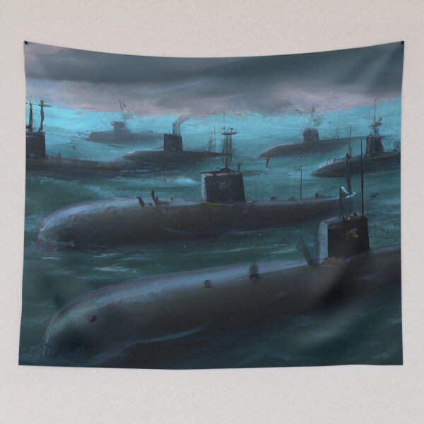 Item preview, A Fleet of Submarines designed and sold by Parag's Travel Shop.