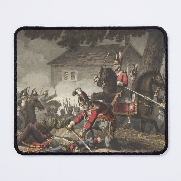 Item preview, The Horse Guards at the Battle of Waterloo. One of the officers having killed a French colonel, cuts off his epaulette in triumph, 1819 designed and sold by wipeup.