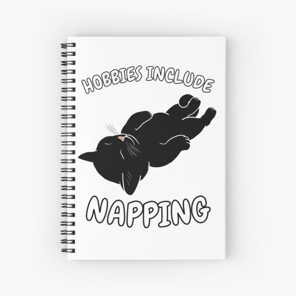 Item preview, Hobbies Include Napping | Sleeping Black Cat designed and sold by RuggedRoo.