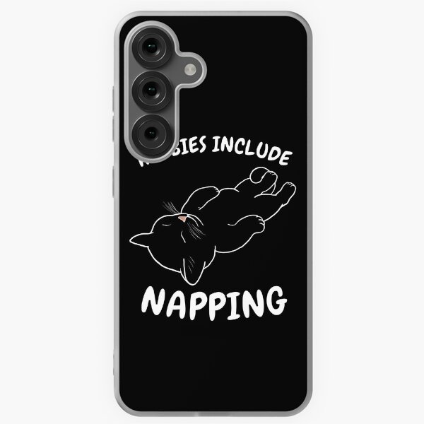 Item preview, Hobbies Include Napping | Sleeping Black Cat designed and sold by RuggedRoo.