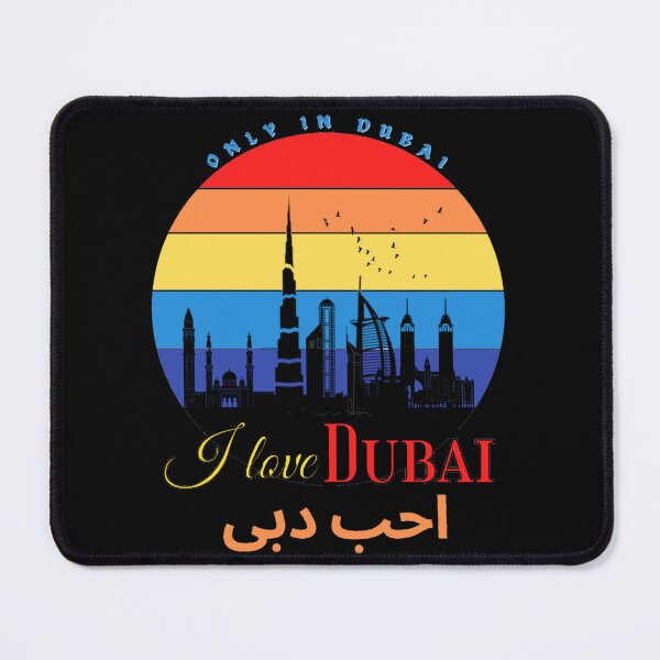 Item preview, I love Dubai, written in Arabic language also. designed and sold by Artscrafts101.