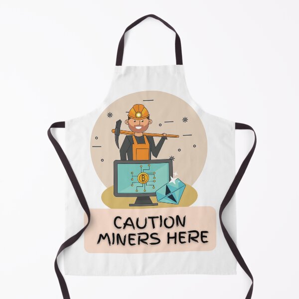 Item preview, Caution Bitcoin Miners and Mining Here designed and sold by Quirky Dez.