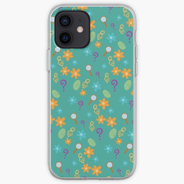 Mystery Inc Pattern (Teal) iPhone Soft Case