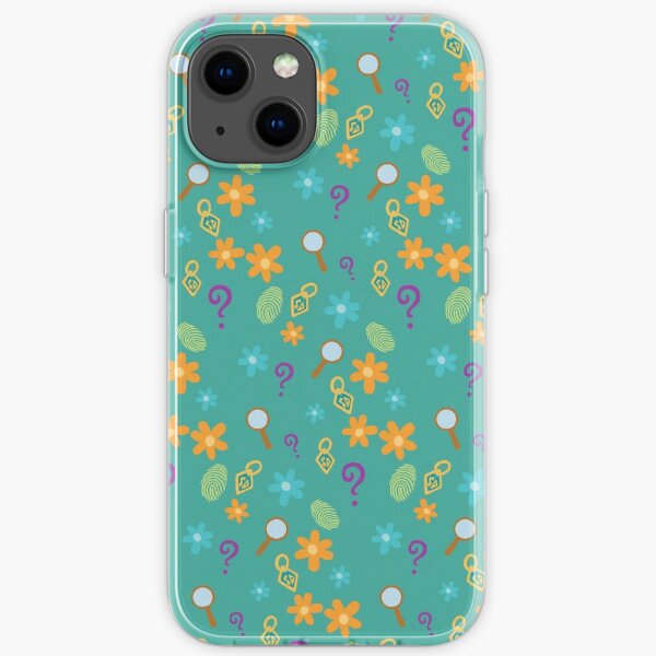 Mystery Inc Pattern (Teal) iPhone Soft Case