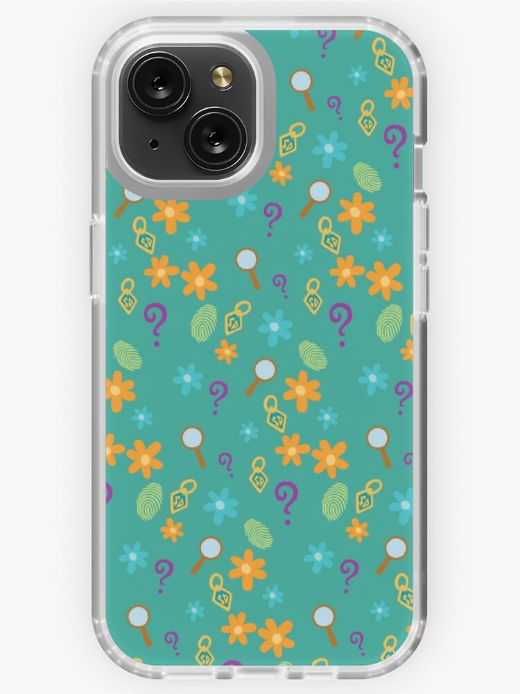 Mystery Inc Pattern (Teal) iPhone Case for Sale by karlaestrada