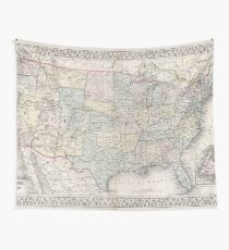 Vintage USA Karte Wandbehang