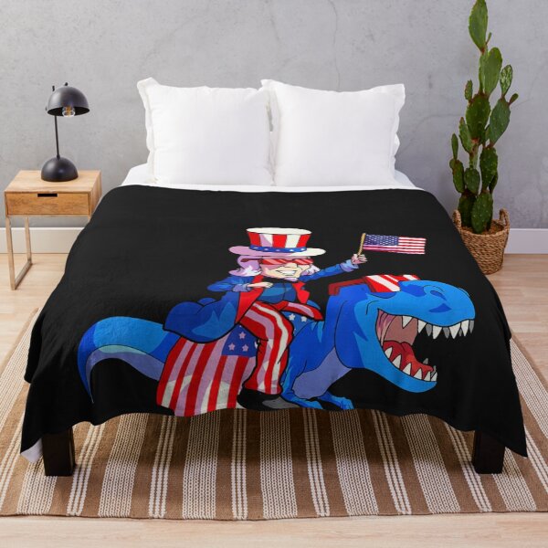 Item preview, 4th of July Uncle Sam Dinosaur designed and sold by hilaryuofhi.