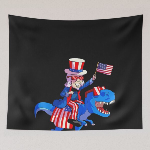 Item preview, 4th of July Uncle Sam Dinosaur designed and sold by hilaryuofhi.