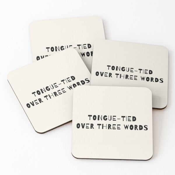 Item preview, Tongue-Tied Over Three Words designed and sold by AprilCreations.