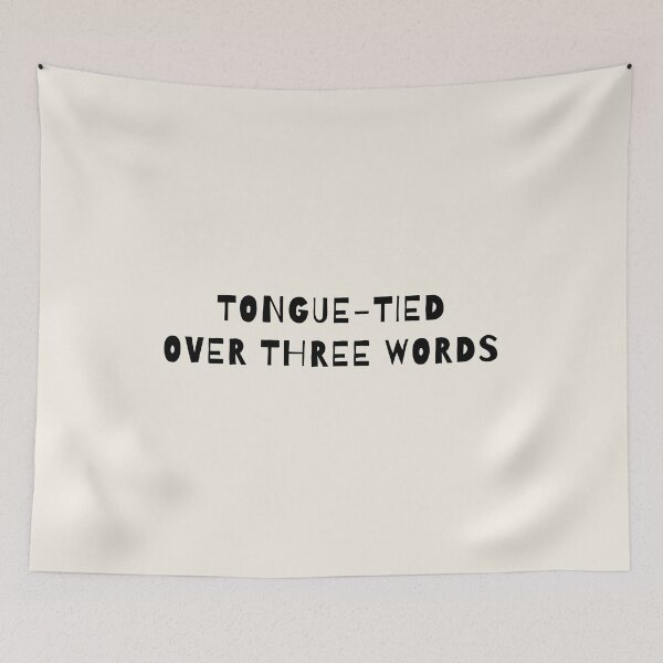 Item preview, Tongue-Tied Over Three Words designed and sold by AprilCreations.
