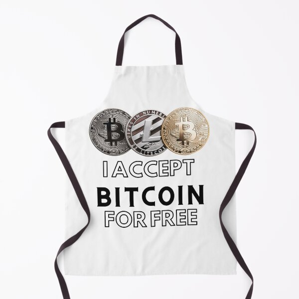 Item preview, I Accept Bitcoin For Free designed and sold by Quirky Dez.