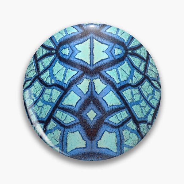 Item preview, Peeling Paint Mandala-style Mosaic Pattern - Blue Jade - Vicki Hadfield designed and sold by Printable Pressies.