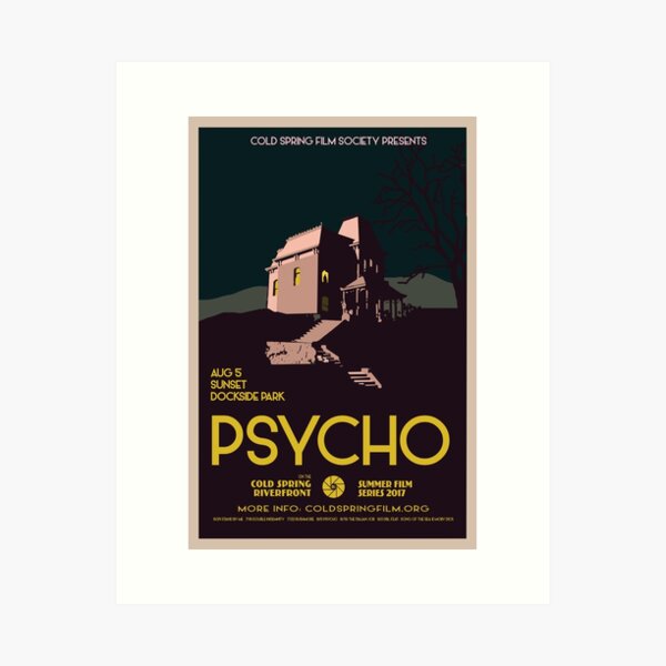 Item preview, PSYCHO: Cold Spring Film Society 2017 Season Poster designed and sold by coldspringfilm.