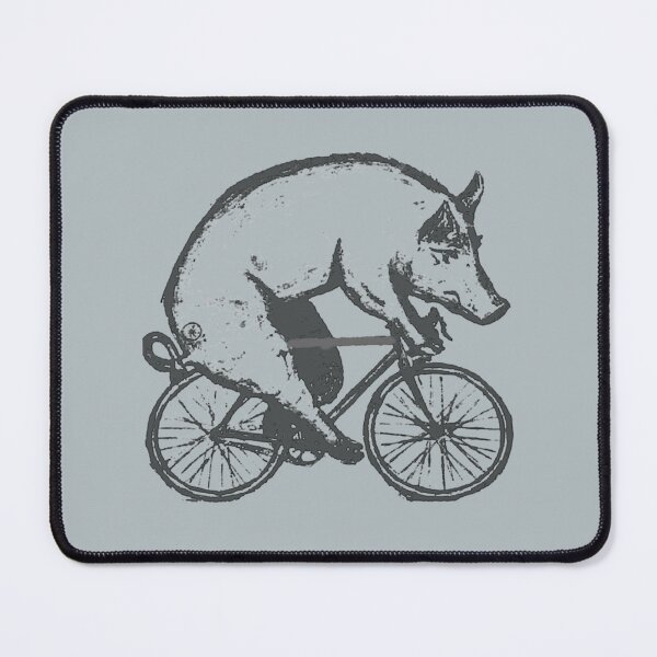 Item preview, Pig on a Bicycle Mens Unisex Tee Tri Blend Tee Handmade graphic tee sizes Pig offensive  (1) designed and sold by uhyrekvienv.