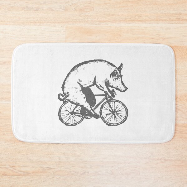 Item preview, Pig on a Bicycle Mens Unisex Tee Tri Blend Tee Handmade graphic tee sizes Pig offensive  (1) designed and sold by uhyrekvienv.