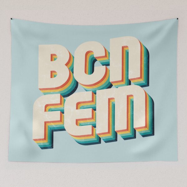Item preview, Barcelona Femeni - Retro Vintage Text (WOSO/FutFem) designed and sold by Numero14.