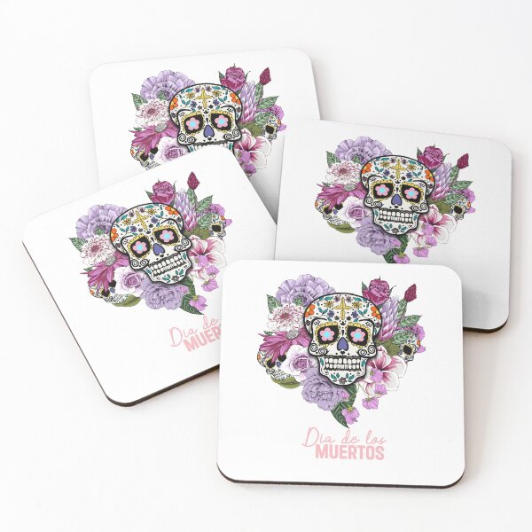 Item preview,  day of the dead,la muerte, skulls in botanicals flowers and roses designed and sold by InnaMGraphic.