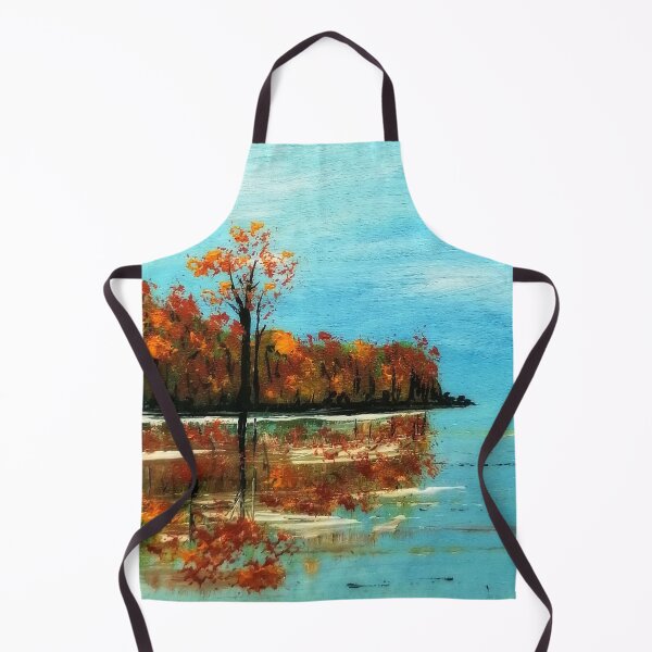 Artikelvorschau, Herbst am See, ein Gemälde auf Holz gemalt. Landschaftsmalerei entworfen und verkauft von Anke Franikowski.