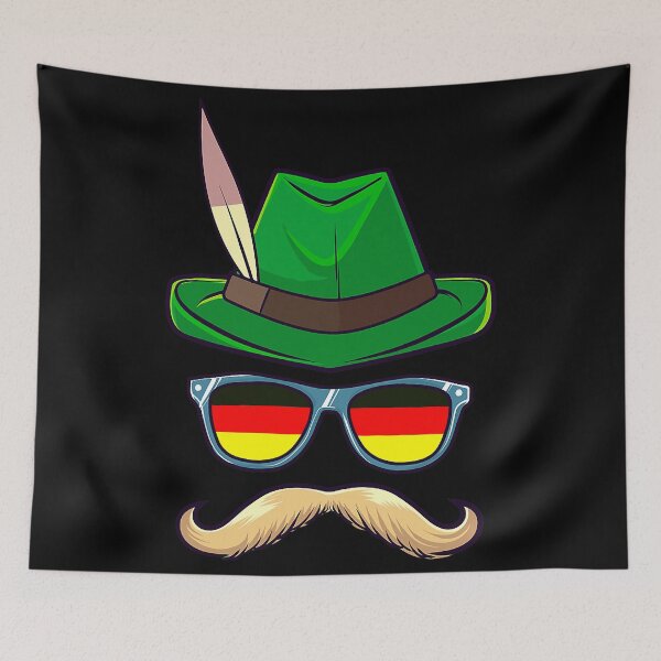 Item preview, Oktoberfest Costume German Face Glasses Bavarian Halloween designed and sold by ImkeAhrens.