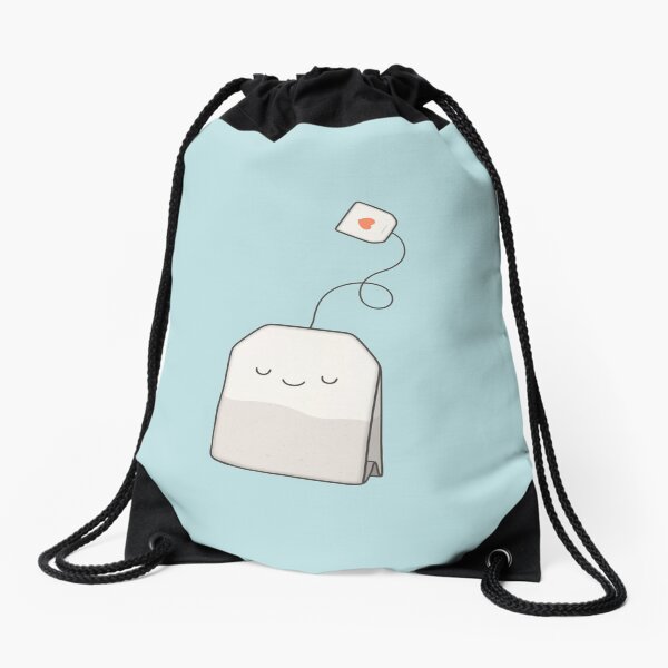 Tea time Drawstring Bag