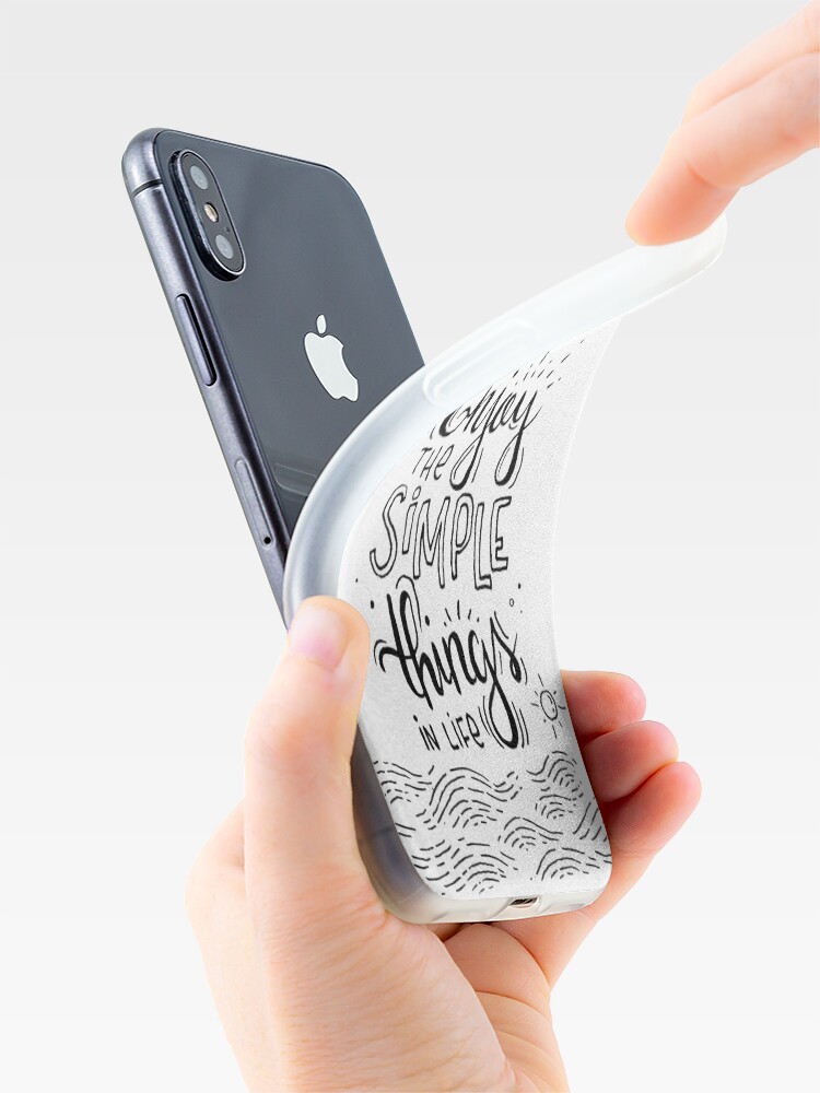 Alternate view of Enjoy the simple things in life iPhone Case & Cover