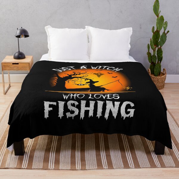 Item preview, Just A Witch Who Loves Fishing Happy Halloween designed and sold by yeatsheggej.