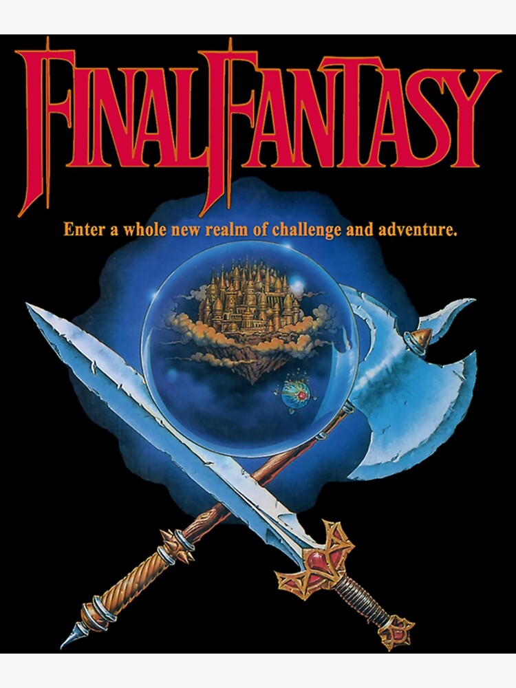 Final Fantasy 1 NES Art Gift For Fans, Gift For Men and