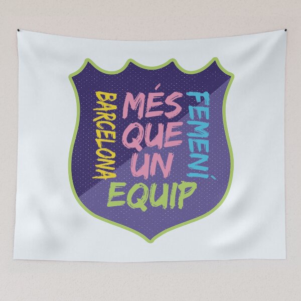 Item preview, Barcelona Femeni Team Crest Purple (WOSO/FutFem) designed and sold by Numero14.